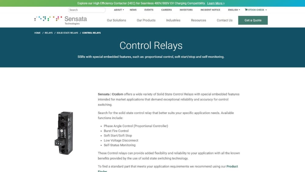 Relay Manufacturers